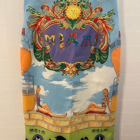 Versace “ Miami” collection very rare 1993 skirt, M - Picture 5 of 10